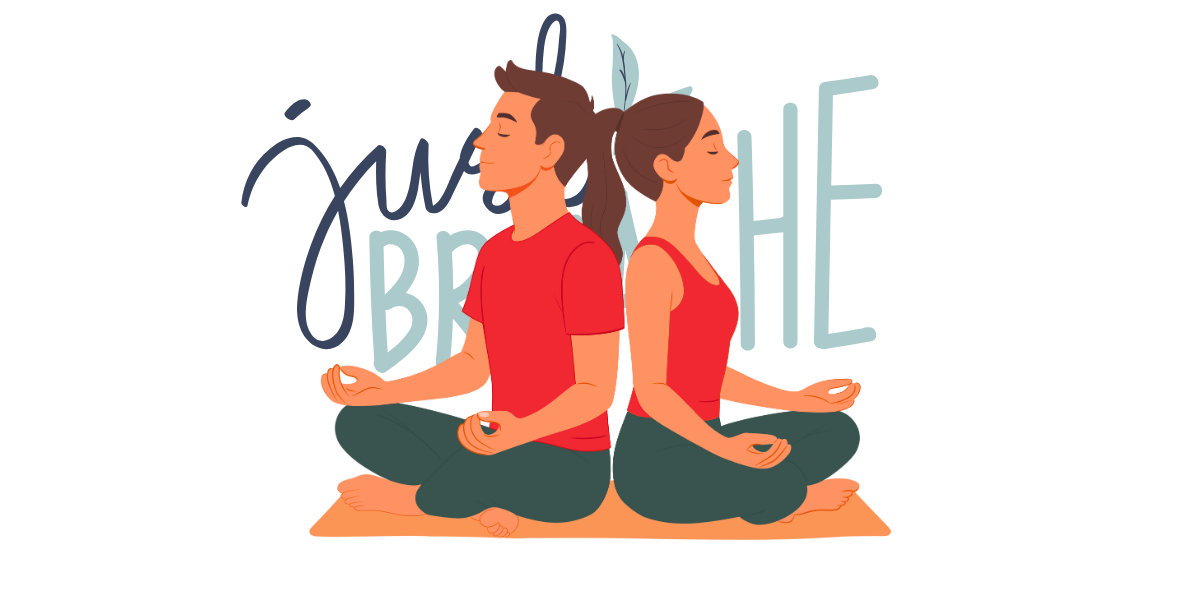 People meditating illustration